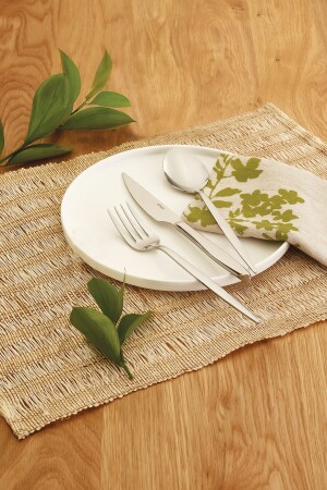 Ay Işığı Sade 6 Kişilik Çatal Kaşık Bıçak Seti 18 Parça 600.15.01.1302 - Emsan