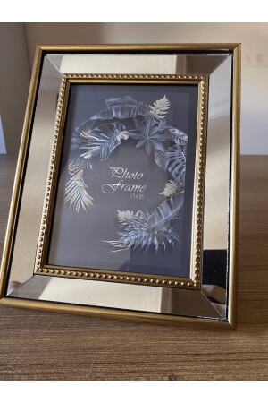 Aynalı Çerçeve, Cam Aynalı Altın Renk Çerçeveli Fotoğraf Çerçevesi, 13x18cm 152.MK.İN.Ç.1318.2 - 5