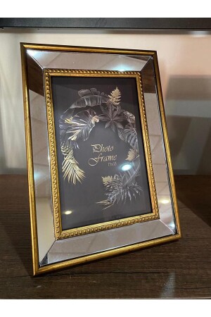 Aynalı Çerçeve, Cam Aynalı Altın Renk Çerçeveli Fotoğraf Çerçevesi, 13x18cm 152.MK.İN.Ç.1318.2 - 8
