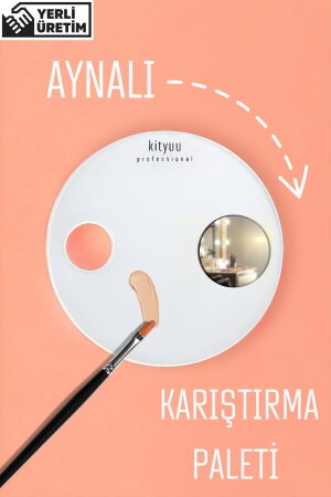 Aynalı Karıştırma Paleti Yuvarlak - Kityuu
