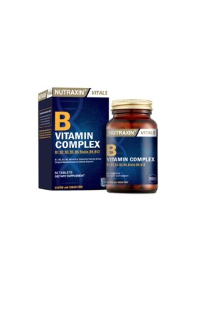 B1, B2, B3, B5, B6, B12 Ve Biotin Içeren B Vitamin Complex 60 Tablet ezz000367 - 1