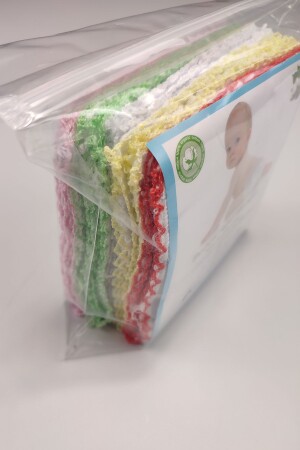 Baby-Neugeborene, doppellagig, weiche Baumwolle, bestickt, zehnfach, Mehrzweck-Mundtücher, 22 x 22 cm, Eke Pure 13173 - Peki