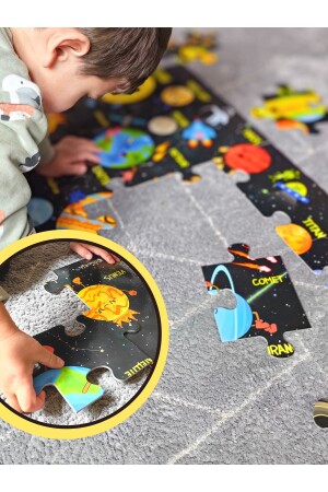 Baby Puzzle Dev Gezegenler Puzzle | Jumbo Yer Puzzle | Eğitici Solar Sistem 24 Parça Gezegen 03 - 7