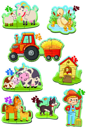 Baby Puzzle Ilk Hayvanlarım Ve Ilk Çiftlik Puzzlem Seti DTBP2S - 3
