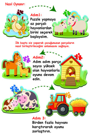 Baby Puzzle Ilk Hayvanlarım Ve Ilk Çiftlik Puzzlem Seti DTBP2S - 5