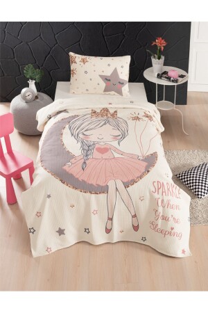 Baby- und Kinderzimmer-Sets aus Baumwolle mit Waffelmuster und Tagesdecke, Modell 86 - Instababyrooms