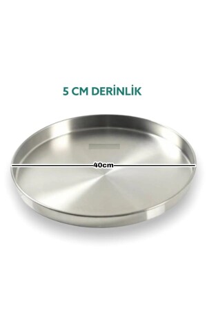 Backblech für Baklava-Gebäck aus Aluminium, 40 cm rund - Yıldız çelik