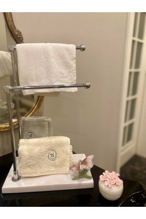 Badezimmer-Handtuchhalter mit Marmorfüßen, Metall, Papierhandtuchhalter, Ständer TYC00727745758 - Farklıevim