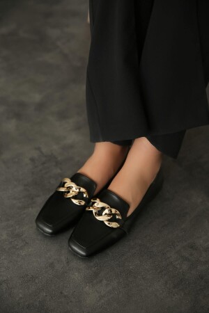 Ballerinas aus schwarzem Leder für Damen zn20610lk-02 - ZENNESHOES