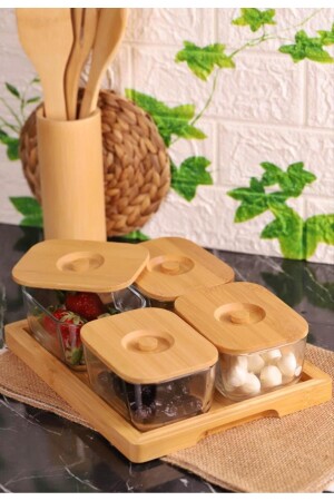 Bambum Krosna Plus – 9-teilige Frühstücksschale aus Glas – Frühstücksset atbyhome0003 - Atbyhome