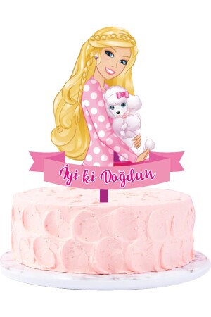 Barbie 8 Kişilik Doğum Günü Seti Pasta Süsü Dahil 25445032 - 6