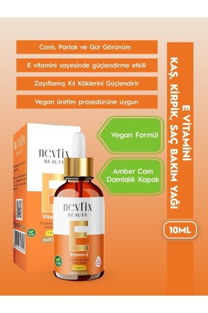 Beauty E Vitamini 10 ml Vegan Doğal Saf nevfixbeutyvitamine10ml - 1