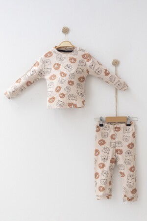 Bebek Baskılı Pijama Takım %100 Pamuk Alt Üst 2 Li Takım 6ay/4yaş Arası 138 - 1