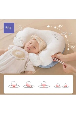 Bebek Yastığı, Düz Kafa Yastığı, Bebek Kafa Yastığı, Ayarlanabilir Düz Kafa Sendromu İLB25801236 - 1