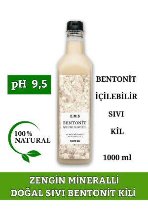 BENTONIT-TON TRINKBARER FLÜSSIGER BENTONIT-TON 1000 ML - E.M.S Avm