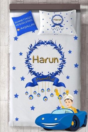 Beschneidungs-Bettbezug-Set zum Ausdrucken mit Namen, Mkt-4046, MKTSYO-4046 - MEKTA HOME