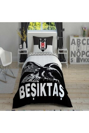 Beşiktaş Kartal Tek Kişilik Kapitoneli Nevresim Takımı Complete Set TYC00673093253 - Taç
