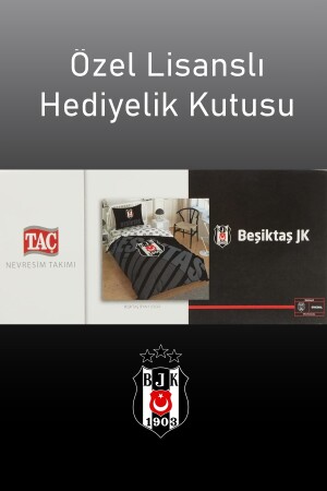 Beşiktaş Siyah Logo Tek Kişilik Nevresim Takımı Nevresim Takımı Lisanslı Nevresim Takımı - 6