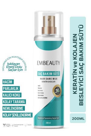 Besleyici Keratin Kolajen Saç Bakım Sütü 200 ML - Embeauty