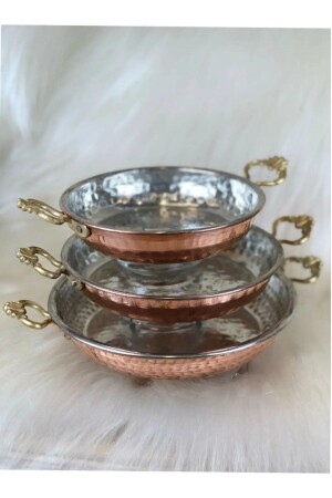 Bestshopping Kupfer Sahan 3-teiliges Set Bakırtava - Paşabahçe