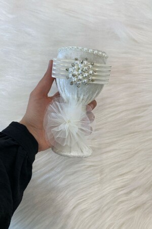 Beyaz Düğün Nikah Takı İçin İğnelik- Kına Gecesi Gelin Damat Söz Nişan Sünnet İğnedanlık - Zeymerade