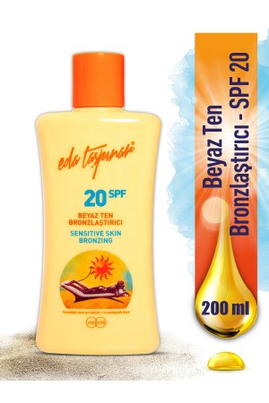 Beyaz Ten Bronzlaştırıcı Spf 20 Krem (losyon) - 200 Ml - Eda Taşpınar