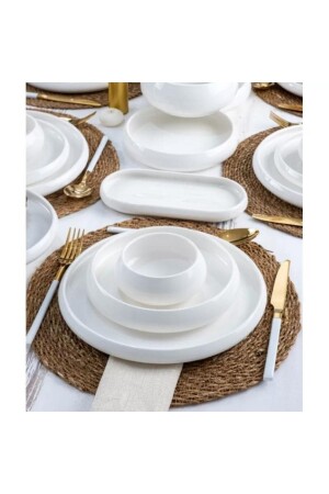 Bianco Perla Full Moon 27-teiliges Tafelservice aus Porzellan für 6 Personen MSYT094 MSYT094 - ACAR