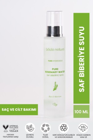 Biberiye Suyu Güçlendirici Saç Toniği %100 Doğal ve Saf 100 ml - Bade Natural