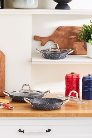 Biogranit Navy Stone 6 Parça Sahan Seti - Karaca