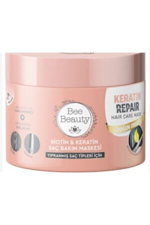 Biotin & Keratin Saç Bakım Maskesi 300 Ml - Bee Beauty