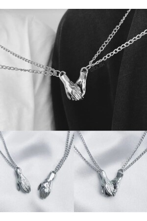 Birleşen El Mıknatıslı 2'li Sevgili Kolyesi Best Friend Bff Arkadaşlık Kolye - İyi Moda