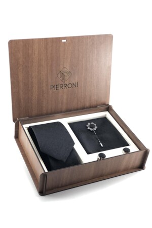 Black Tie 4er-Set Holzkiste mit Spezialkombination PS1323 - PİERRONİ