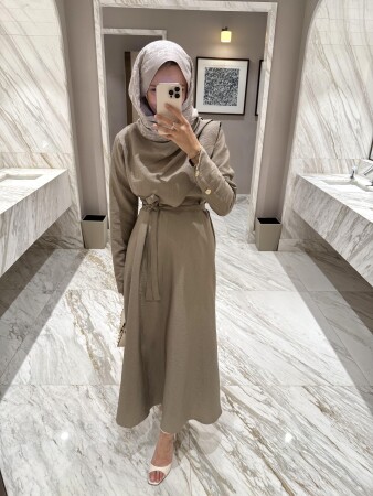 Bloom Cupra Elbise Vizon - Duendeca