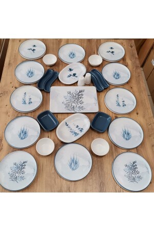 Blue Magic Set Frühstück 27-teilig für 12 Personen dmt2022002227 - Keramika