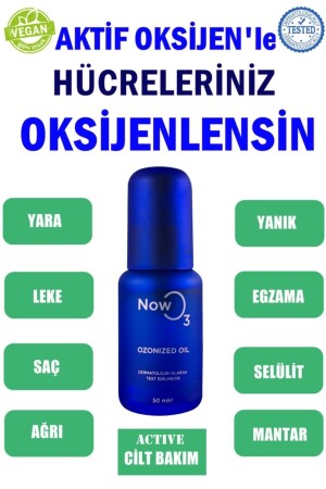 Blue Ozonized Oil - Ozon Yağı 50 Ml Aktif Oksijenle Hasarlı Cilt Bakımı BLUEOZONE - NOWO3