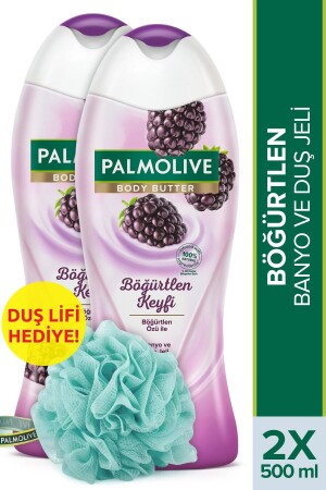 Body Butter Blackberry Joy Bade- und Duschgel 500 ml x 2 Stück + Duschwaschlappen Geschenk 871895120804929 - Palmolive
