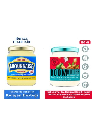 BOOM BUTTER 7 Yağ içeren Besleyici ve Nemlendirici Saç Bakım Yağı - Mayonnaise Besleyici Saç Maskesi - Procsin
