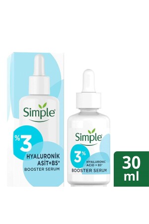Booster Serum 3 % Hyaluronsäure + Vitamin B5 Tiefenbefeuchtung der Haut 30 ml 8720181157127 - Simple