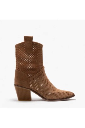 Braune Western-Cowboy-Sommerstiefel mit Absatz - Poteen