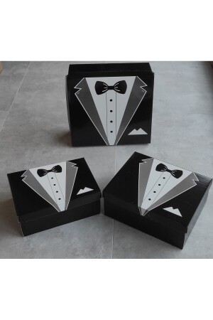 Bräutigam-Box – Versprechen, Verlobung, Bräutigam-Box – Bräutigam-Paket, 3 Größen - Long Way