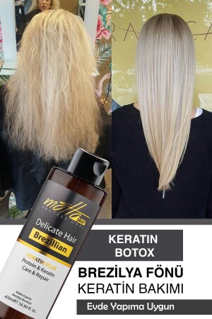 Brezilya Fönü Düzleştirici Keratin Botox Bakımı 400 ml - Motto Plus Professional
