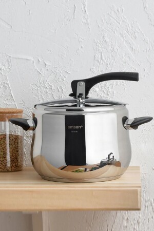 Burcu Paslanmaz Çelik Düdüklü Tencere 4 Lt 153.05.01.8140 - Emsan