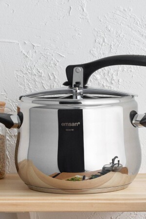 Burcu Schnellkochtopf Edelstahl 8 lt 153. 05. 01. 7409 - Emsan