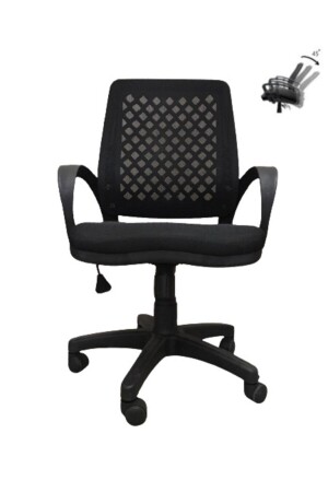 Büro Ofis Çalışma Koltuğu-siyah Bilgisayar Sandalyesi Çalışma Sandalyesi Siyah Fileli Petek PETEK - 2