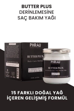Butter Plus Derinlemesine Saç Bakım Yağı (15 Doğal Yağ Içeren Besleyici Ve Güçlendirici Formül) PHR2021028 - Phrau