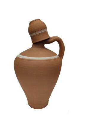 Büyük Boy Bardaklı Su Testisi 2,5 Lt El Yapımı 2,5 lt - HerşeyTopraktan