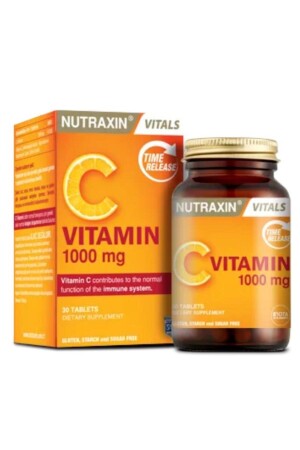 C Vitamin 1000 Mg - C Vitamini Deposu Zaman Salınımlı 30 Tablet STK1370 - 1