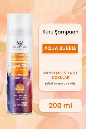 Çabuk Sönen Ve Yağlanan Saçlar Için Hacim Veren Kuru Şampuan Aqua Bubble Kokulu 200 ml AJ.02.00024 - 1