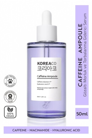 Caffeine Ampoule Gözaltı Torba & Koyu Halka Karşıtı - Koreaco