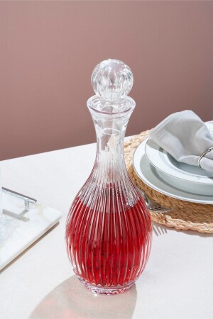 Cam Çizgili Linea Model Lüx Damla Sürahi - Glamis